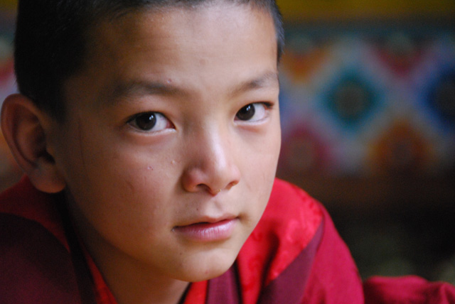 Young Monk, Paro Dzong